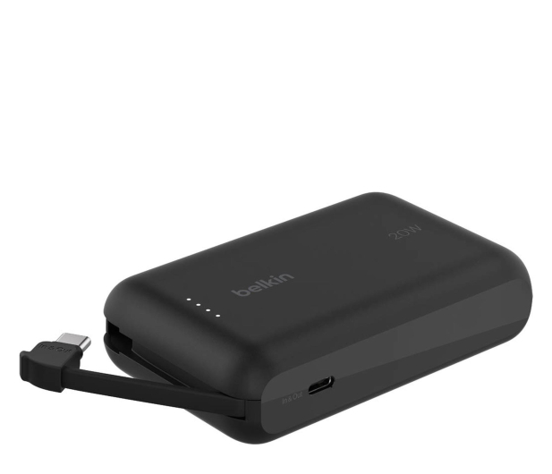 Belkin Powerbank 10 000 mAh, 20W, wbudowany kabel USB-C, cza - 1330458 - zdjęcie